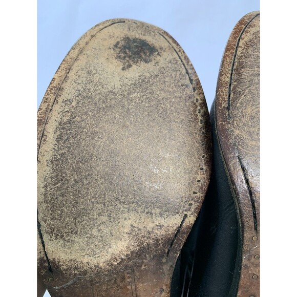 FRYE Melissa Button Black Leather Extended Calf Boots Size 5.5 - Picture 10 of 15